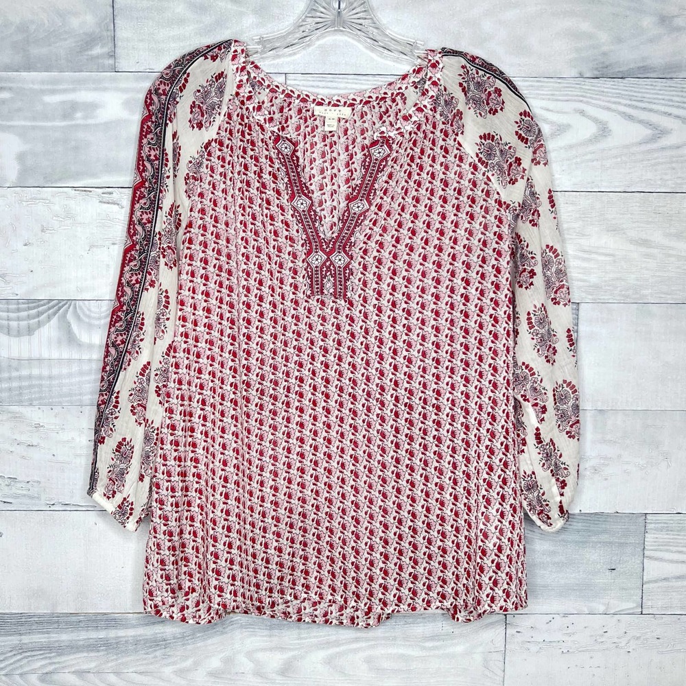 Soft Joie Floral Patterned Boho Top